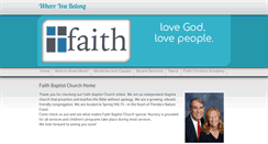 Desktop Screenshot of faithbaptistspringhill.com